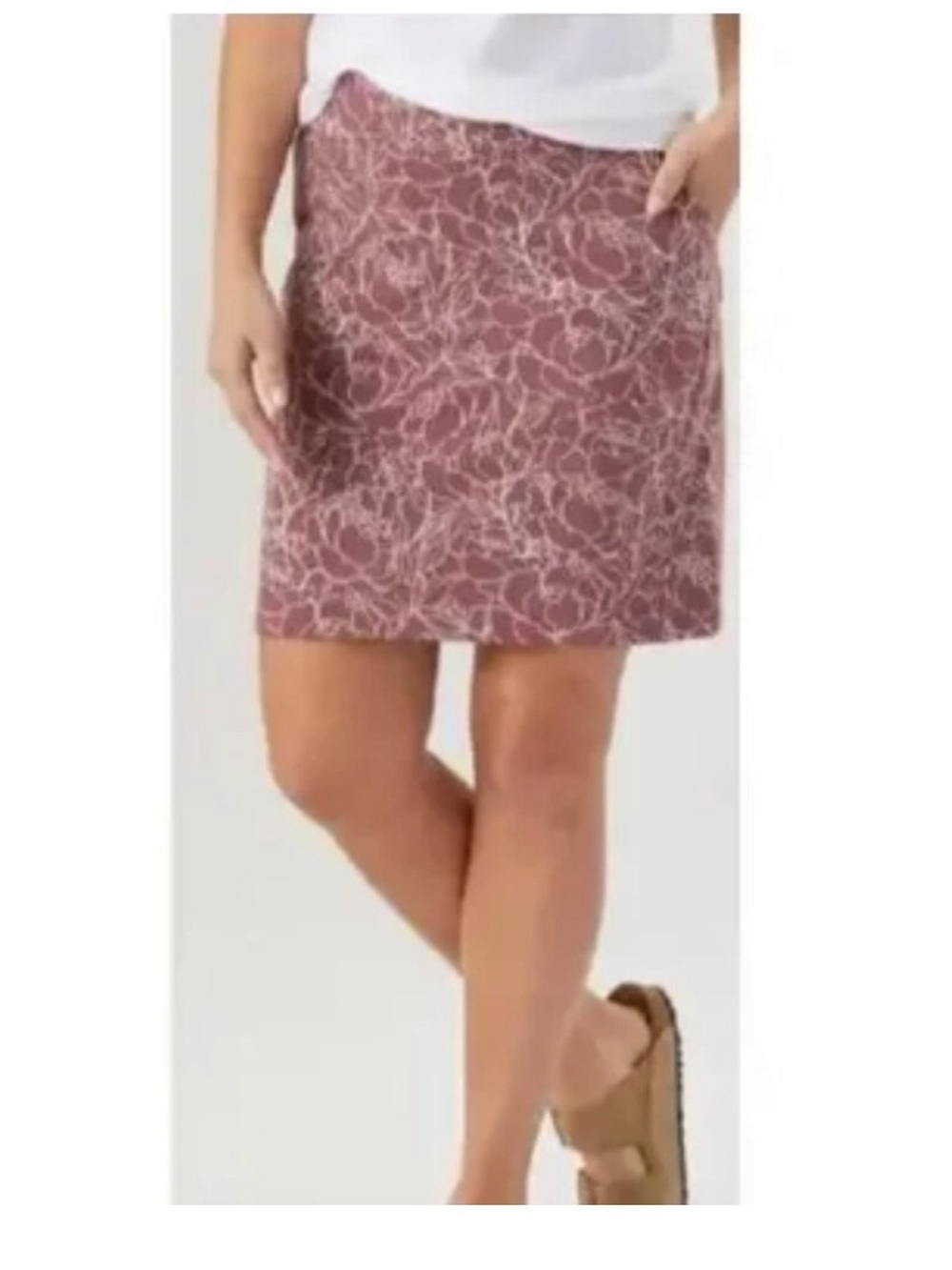 Duluth Trading Co NoGA Naturale Cotton Skort Print # 90838